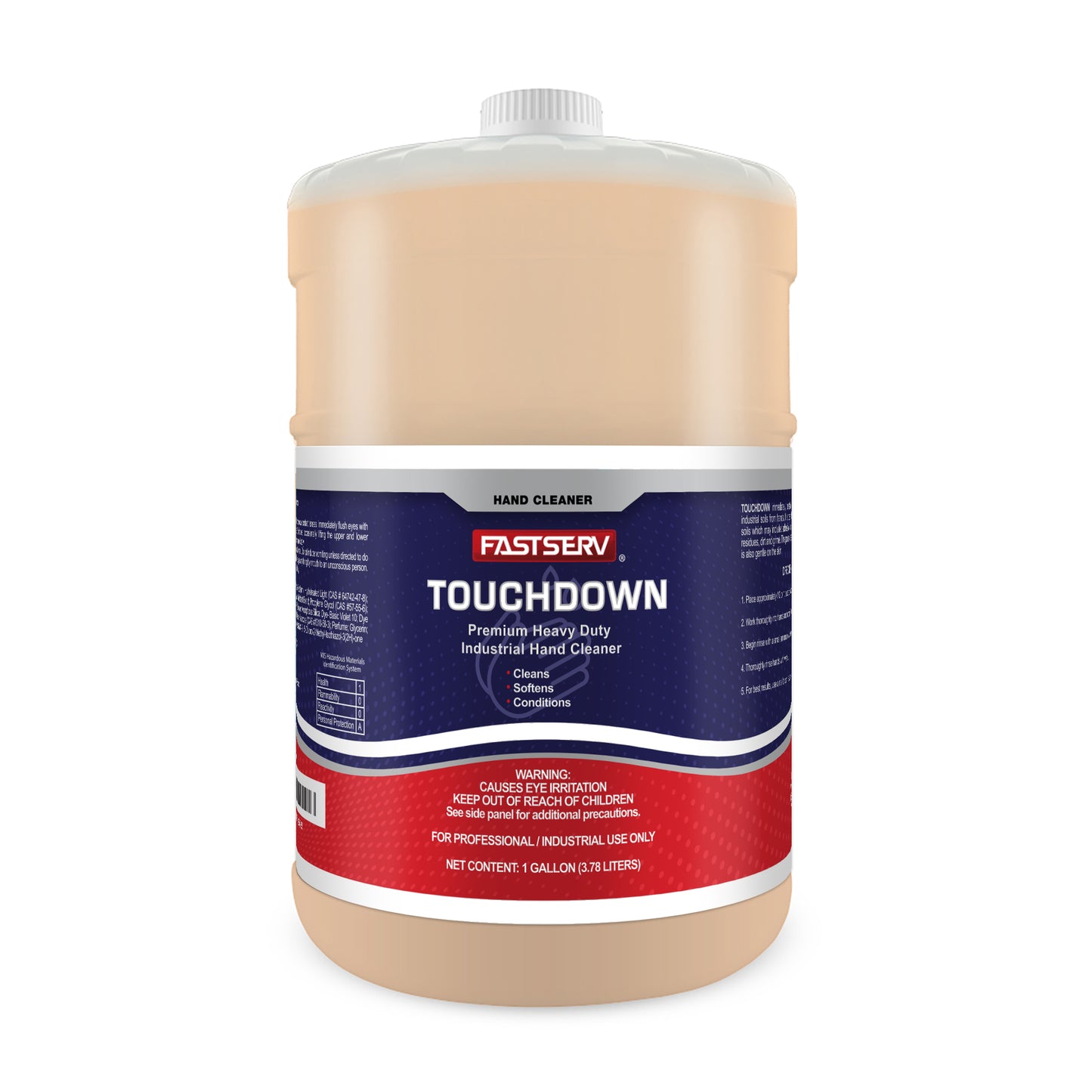 Fastserv Touchdown Premium Industrial Hand Cleaner - 1 Gallon Bottle