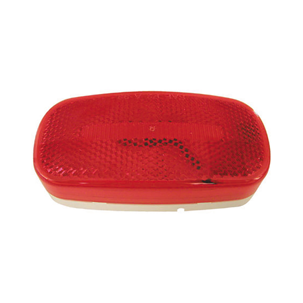 4-1/8 Inch X 2 Inch Oval 6 Led Clearance Marker Red