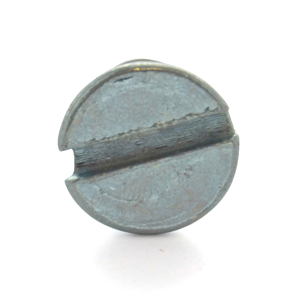 #10-32 x 5/8 Inch Fine Zinc Plated Steel Slotted Drive Flat Countersunk Head Machine Screw - Clearance