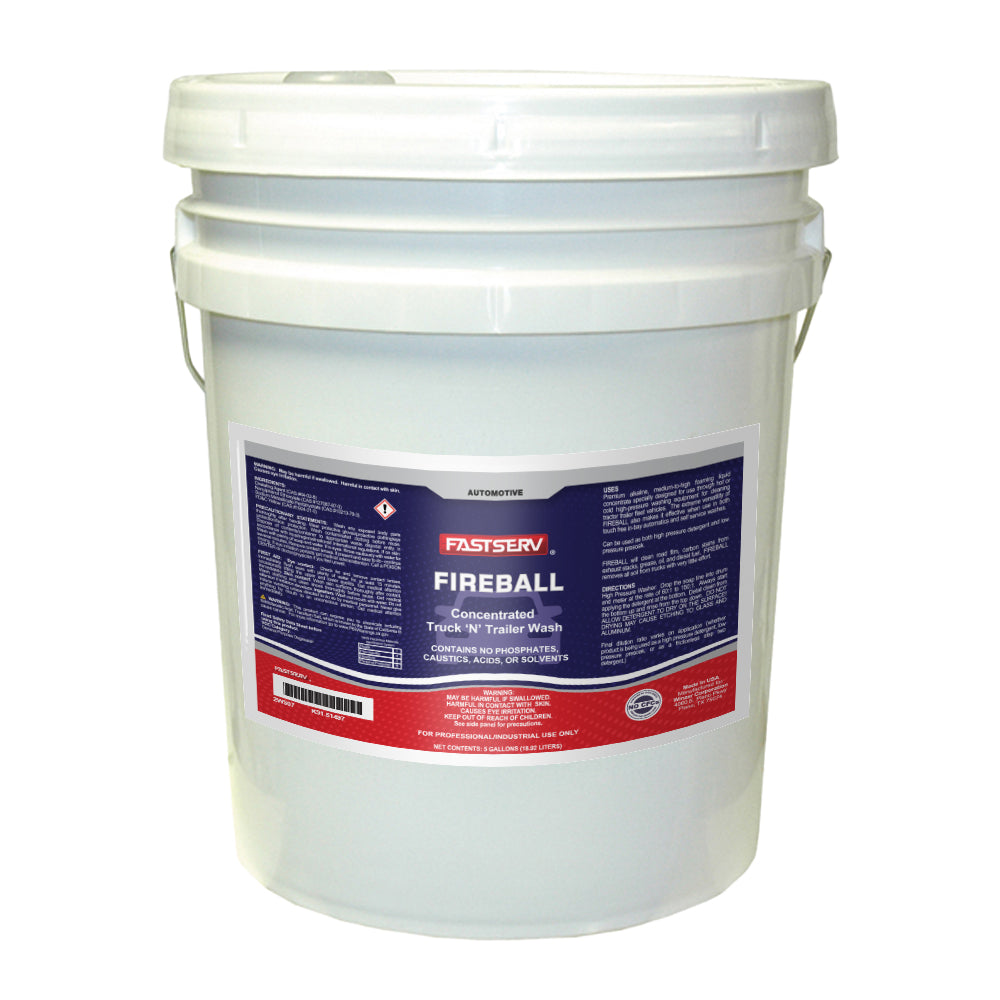 Fastserv Fireball Truck And Trailer Wash - 5 Gallon Bucket