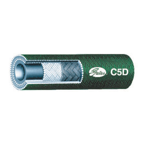 5/16 Inch ID x 0.67 Inch OD Black Synthetic Rubber C5D High-Temperature Multi-Fluid Hose - Sold Per Foot