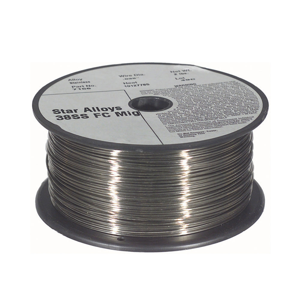 Star-Alloys 0.023 Inch 38Ss Stainless Steel Solid Mig Wire - 10 Lb