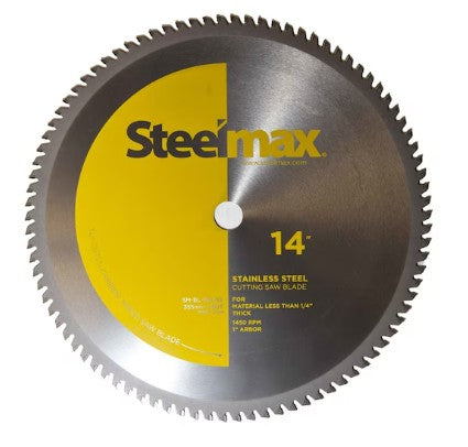 14 Inch 90 Teeth Stainless Steel Industrial Steelmax® Metal Cutting Saw Blade