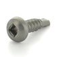#6 x 1/2 Inch Passivated & Waxed 410 Stainless Steel #2 Point Pan Head Self-Drilling Tek Screw - Clearance