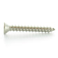 #6-18 x 2 Inch Plain 18-8 (A2) Stainless Steel Flat - Countersunk Head Type-A Self-Tapping Sheet Metal Screw