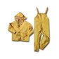 2X-Large Yellow Pvc/Polyester 3 Piece Rainsuit