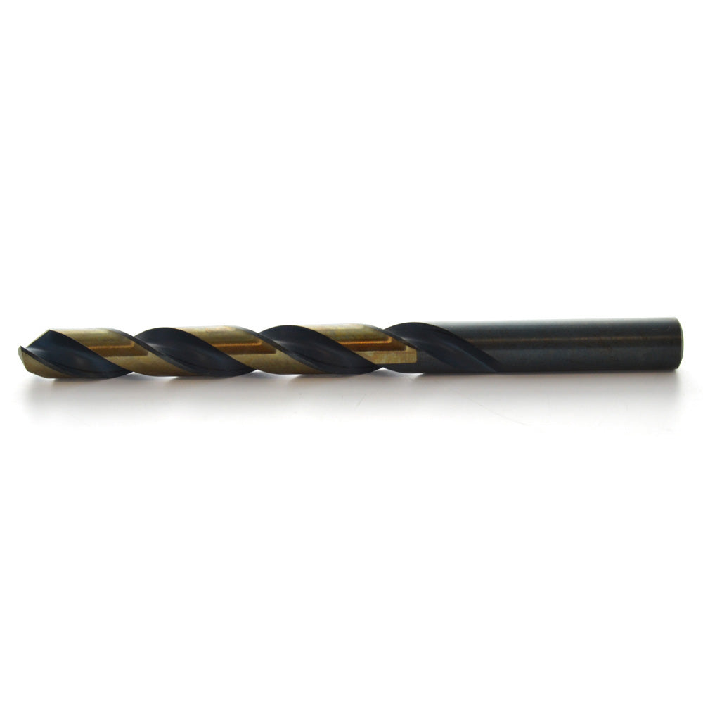 10.5 mm 135 Degree Split Point Black and Gold Oxide Hss Heavy Duty Jobber Length Drill Bit