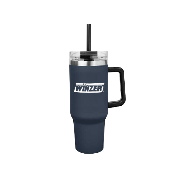 Winzer Promo 40 oz Stainless Steel Insulated Tumbler with a Straw
