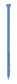3/16 Inch X3-3/4 Inch Slotted Hex Head Concrete Screw Anchor Blue Ceramic Coated Carbon Steel