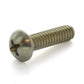#10-24 x 3/4 Inch Coarse Plain 18-8 (A2) Stainless Steel #2 Phillips Drive Round Head Machine Screw