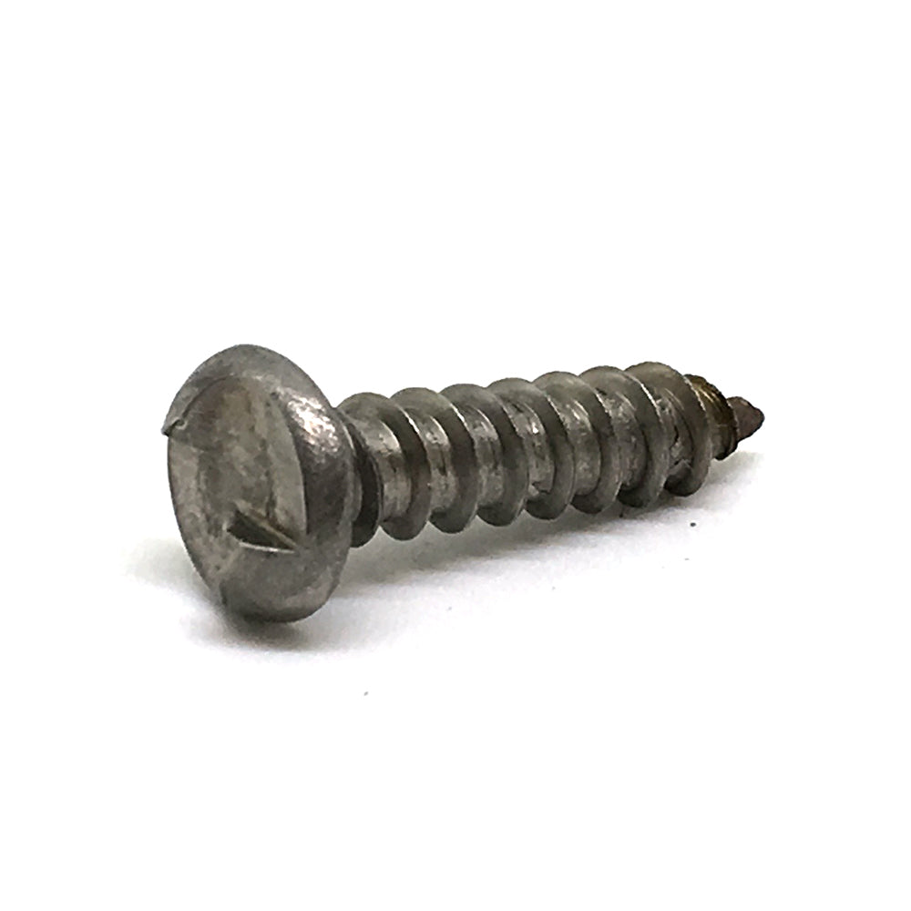 #6 x 1/2 Inch Stainless Steel One-Way Round Head Sheet Metal Screw - Clearance