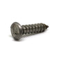 #6 x 1/2 Inch Stainless Steel One-Way Round Head Sheet Metal Screw - Clearance