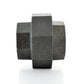 1-1/2" Schedule 40 Female NPT Black Welded Malleable Ground Joint Union USA