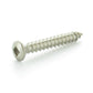 1/4 Inch x 1-1/2 Inch Plain 18-8 (A2) Stainless Steel Oval Head Type-Ab Self-Tapping Sheet Metal Screw
