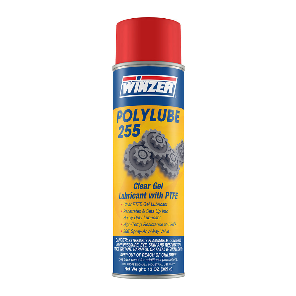 Winzer Polylube 255 Clear Gel Lubricant with PTFE - 13 Oz Net. - Aerosol