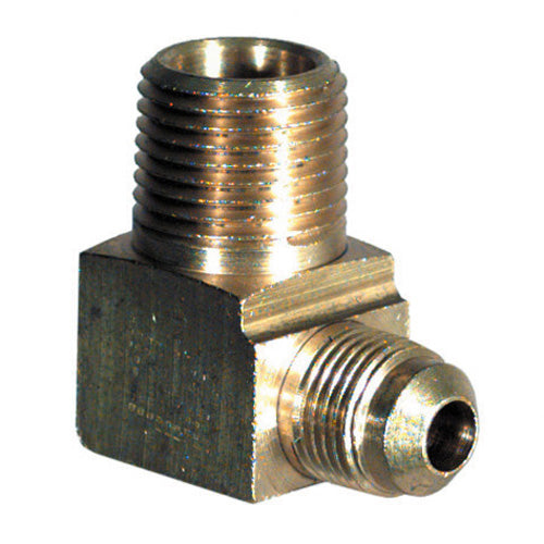 1/2 Inch x 3/4 Inch Brass SAE 45 Degree Flare Tube Male Elbow