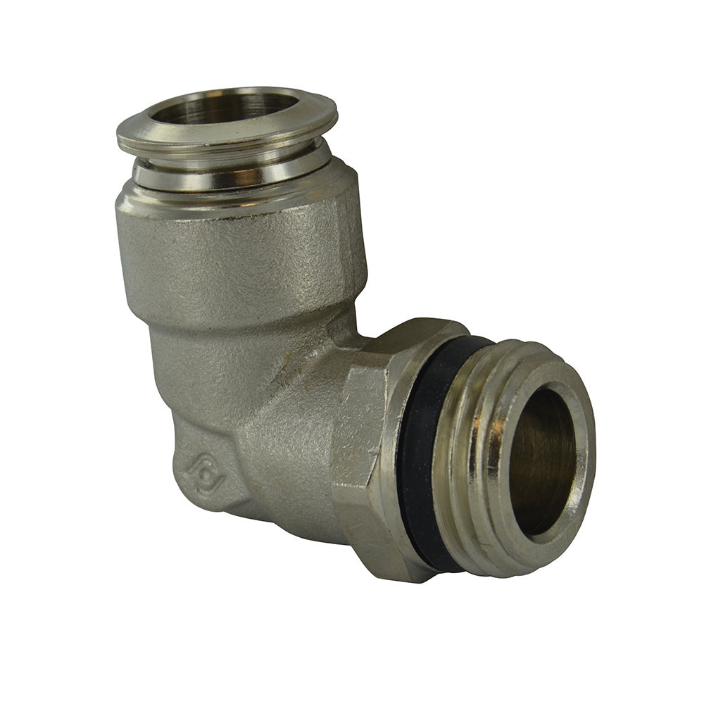 1/2 Inch Tube x 1/2 Inch Pipe Male Swivel Elbow - Universal Thread