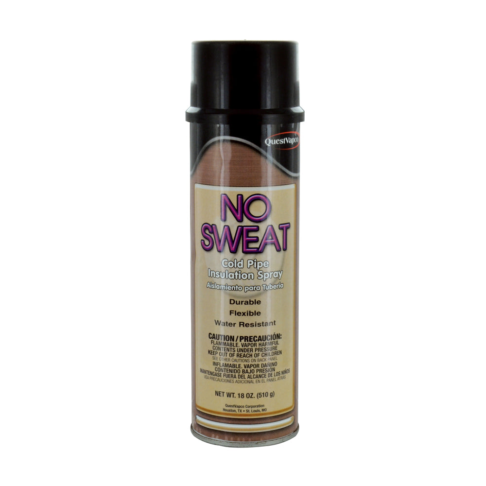 No Sweat Cold Pipe Insulation Spray Aerosol - 18 oz