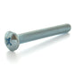 #10-32 x 1-1/2 Inch Fine Zinc Plated Steel #2 Phillips Drive Pan Head Machine Screw