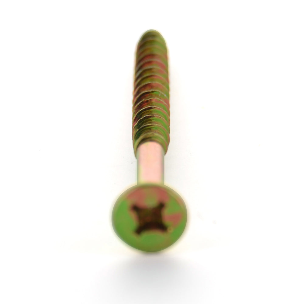 #10 x 1 Inch Brass Phillips Flat Head Wood Screw