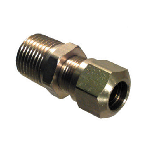 1/16 Inch x 3/16 Inch Brass Male Connector D.O.T. Air Brake Fitting