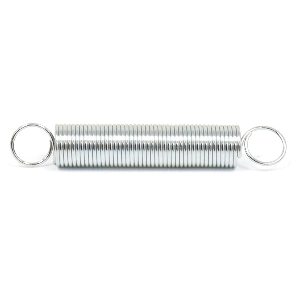 0.105 Inch X 3/4 Inch X 2-1/4 Inch Zinc Plated Hard Drawn Extension Spring - Clearance