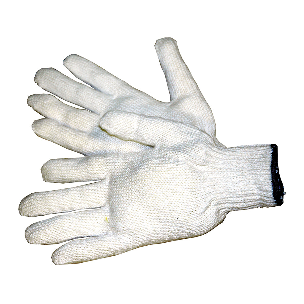 Medium Natural White Cotton/Polyester Premium Standard Glove