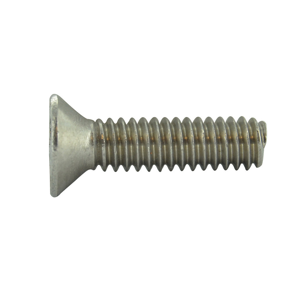 #10-32 x 3/4 Inch Stainless Steel Spanner Flat Head Tamper Resistant Machine Screw