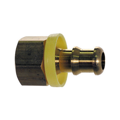 1/4 Inch x 1/4 Inch Barb Hose x Tube CA360 Brass Barb-Tite Female Inverted Pipe Rigid