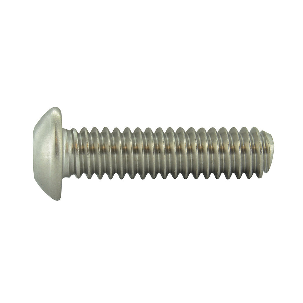 #8-32 x 1/2 Inch Stainless Steel Hex Pin Button Head Tamper Resistant Machine Screw