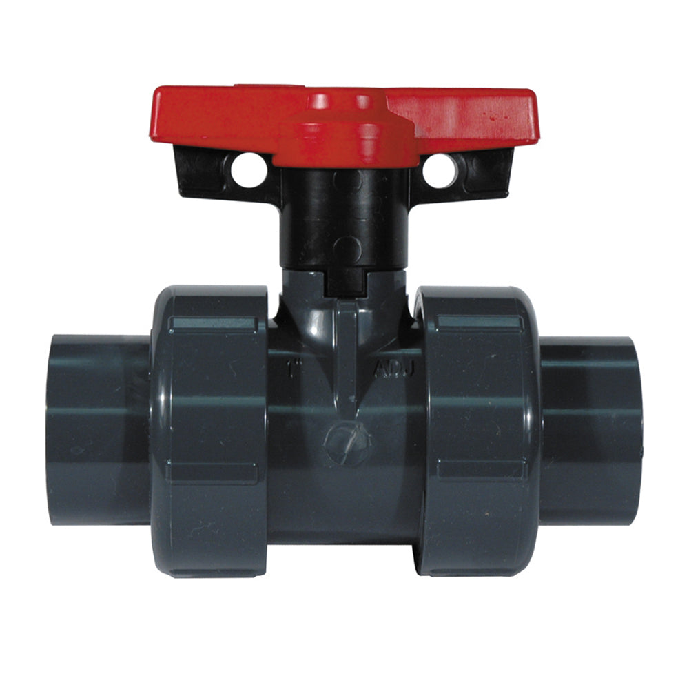 3/4 Inch Socket Sch 80 Dark Gray Pvc True Union 2000 Ball Valve