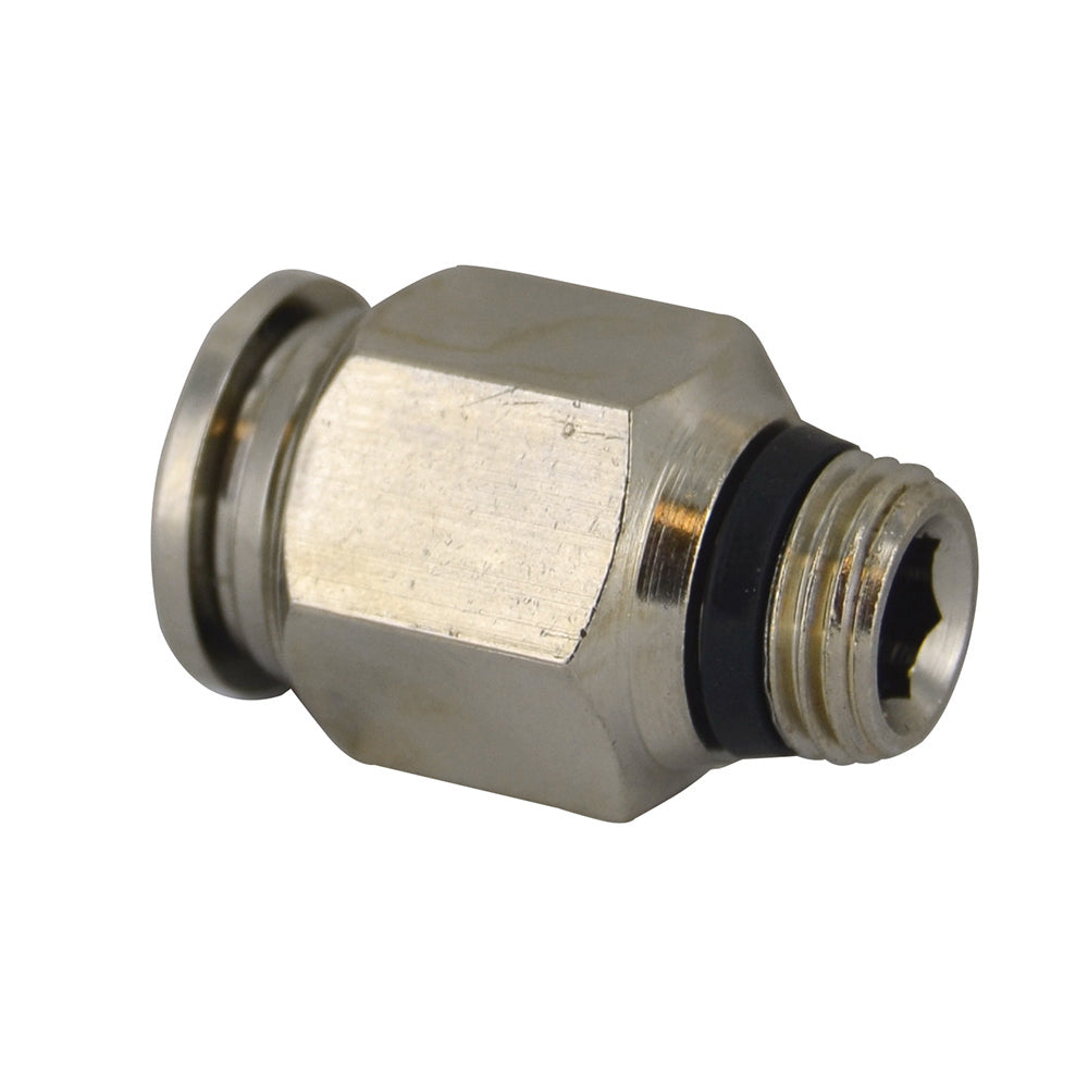 5/16 Inch (M8) Tube x 3/8 Inch Pipe Straight Male Connector - Universal Thread