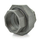1/4" Schedule 40 Female NPT Black Malleable Iron Ground Joint Union