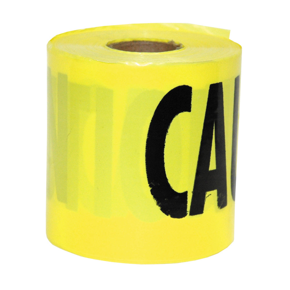 3 Inch x 200 ft Yellow Polyethylene Commercial Grade Barricade Tape