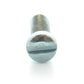 #8-32 x 3/8 Inch Coarse Zinc Plated Steel Slotted Drive Fillister Head Machine Screw