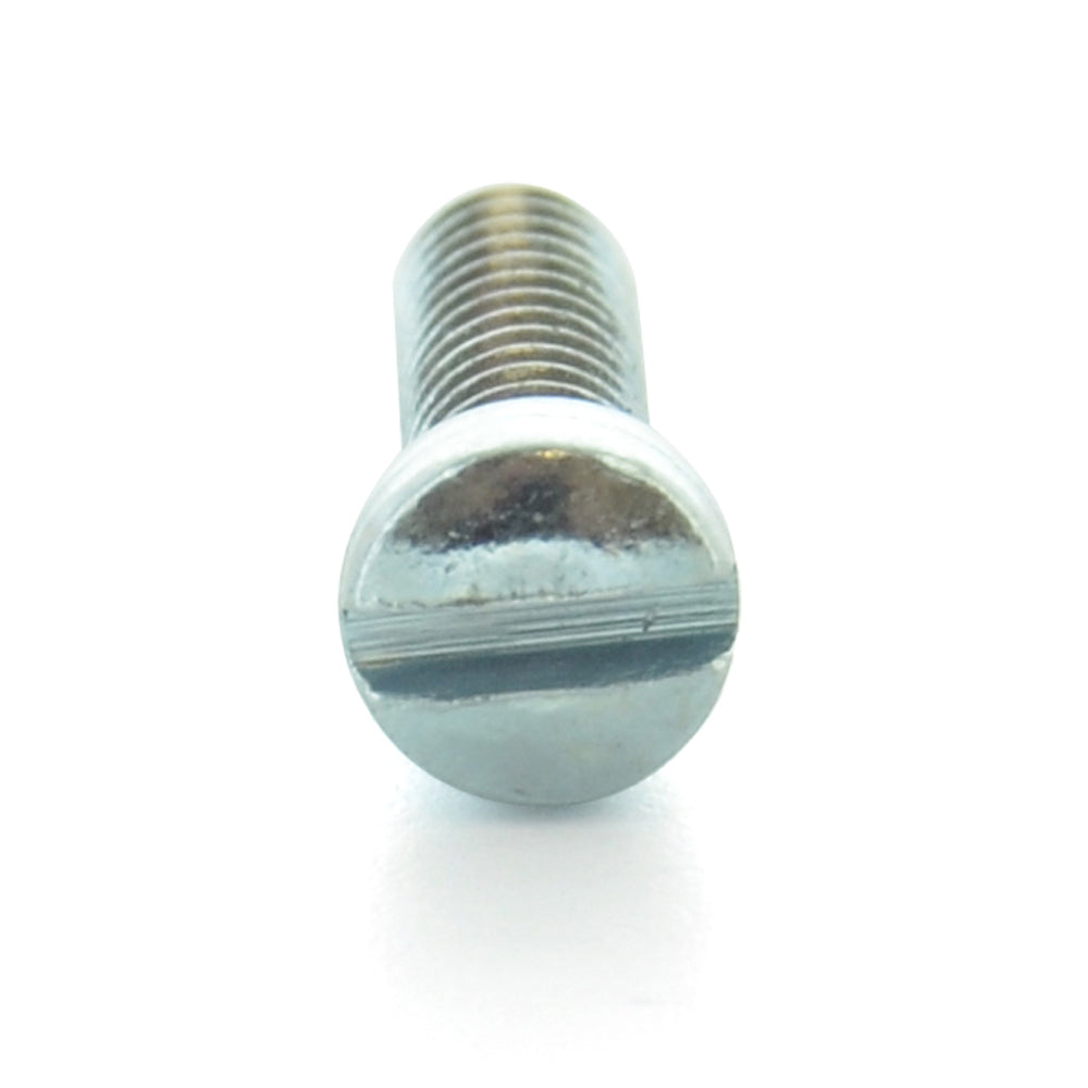 #6-32 x 1 Inch Coarse Zinc Plated Steel Slotted Drive Fillister Head Machine Screw