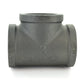1/2" Schedule 40 Malleable Iron Straight Tee Black