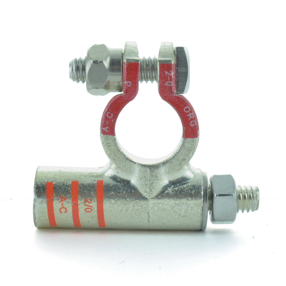 Positive Pure Copper Add-On Battery Terminal 2/0
