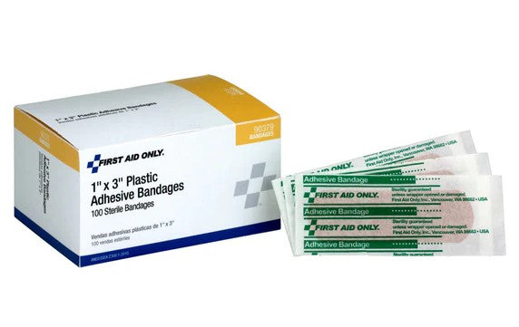 1" x 3" Plastic Bandage Box of 250