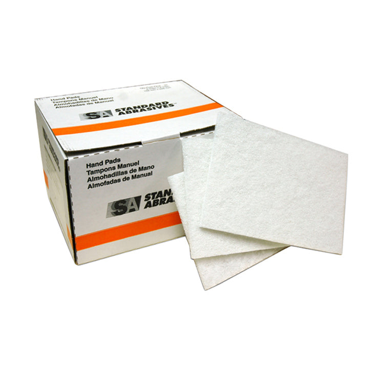 Standard Abrasives 6" x 9" Non Abrasive Scuff Pad White