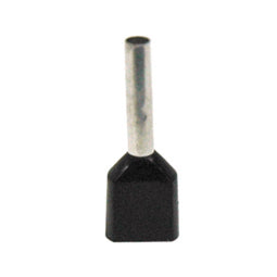 16 Awg Black Twin Insulated Wire Ferrule
