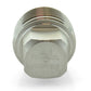 1/2" Schedule 80 316 Stainless Steel Heavy Duty Square Plug