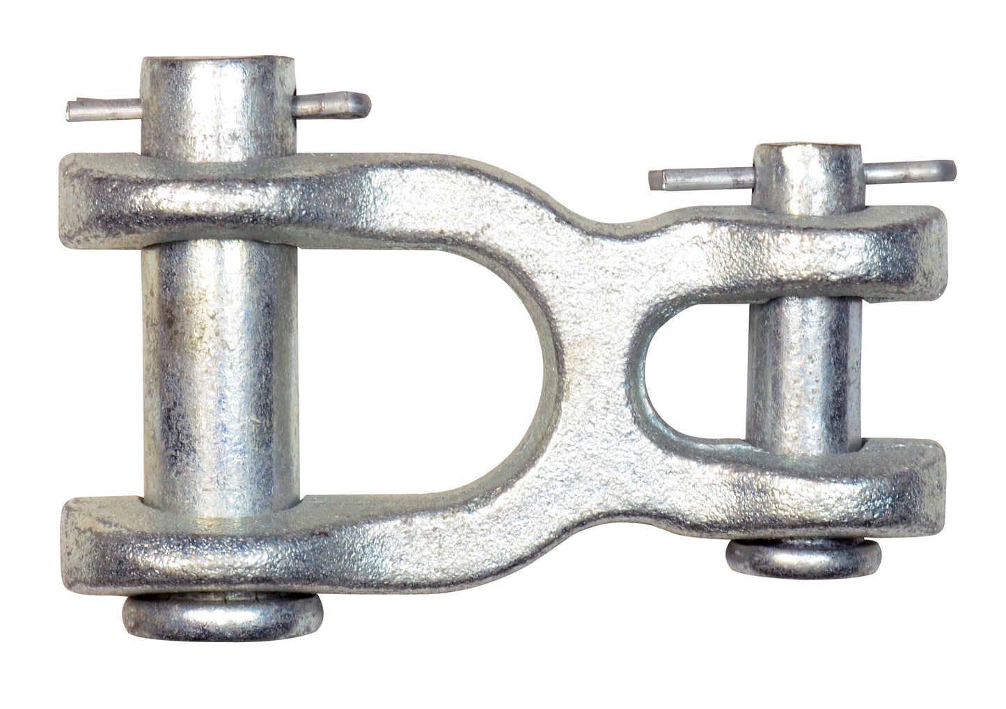 1/2 Inch 9200 Lb Grade 70 Zinc Plated Heat Treated Forged Steel Double Clevis Link