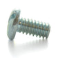 #10-32 x 1/4 Inch Fine Zinc Plated Steel Slotted Drive Pan Head Machine Screw - Clearance