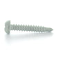 #8 x 3/4 Inch Painted Self-Drilling Pan Head Square Drive Screws - White