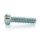 #8-32 x 1 Inch Coarse Zinc Plated Steel Slotted Drive Fillister Head Machine Screw