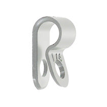 1/2 Inch X 10 White Nylon Cable Clamp - Clearance