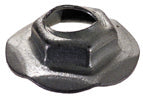 5/16 Inch Zinc Plated Thread Cutting Nut With Integral Faceted Washer