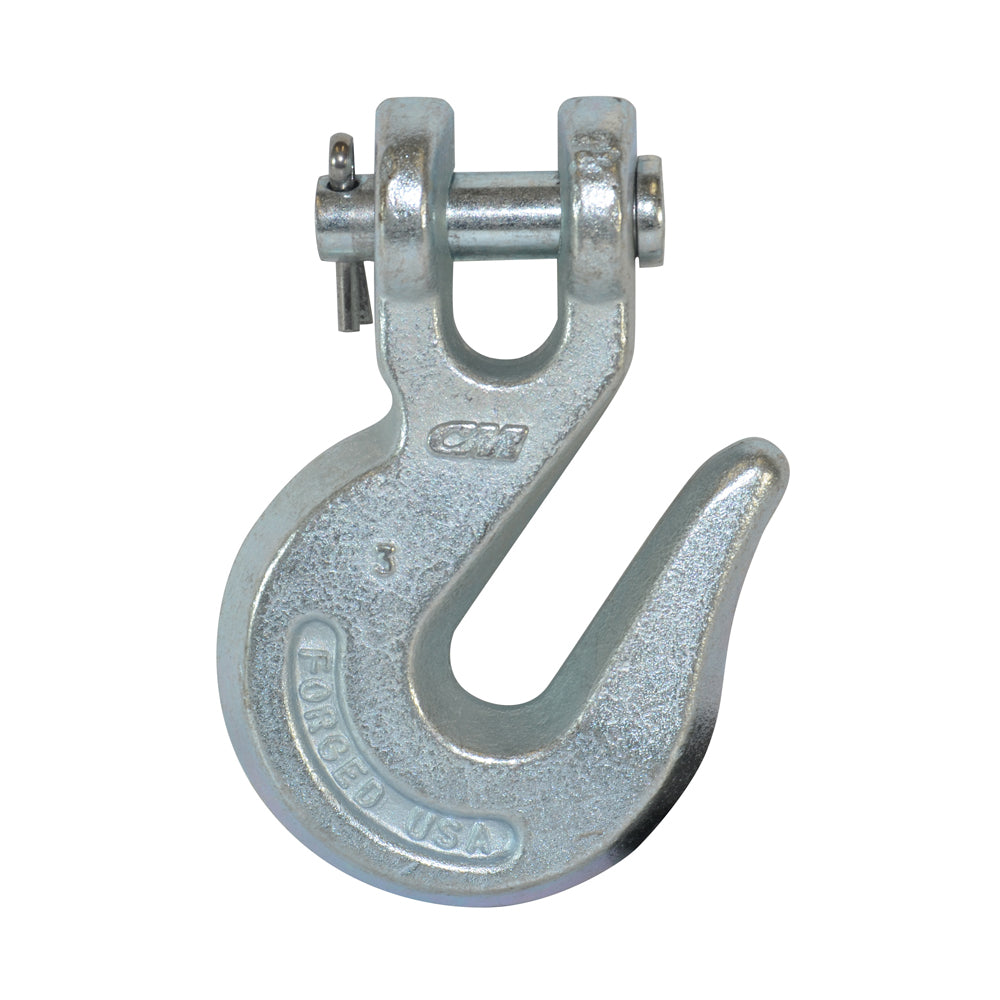 1/4 Inch x 2.88 Inch Zinc Plated Forged Steel G43 Clevis Grab Hook