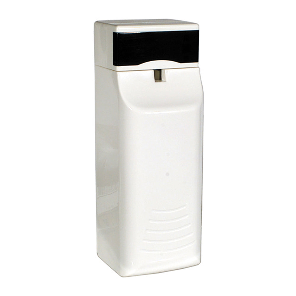 Automatic aerosol dispenser sprays every 15 minutes